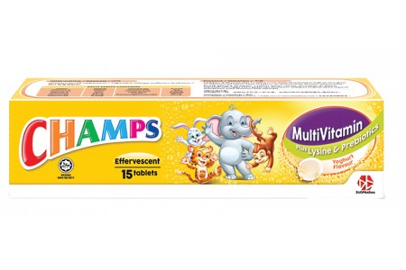 CHAMPS EFF MV LYSINE & PREBIOTIC YG 15s (EXP:11/26)